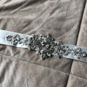 Michelle Roth satin bridal belt never worn